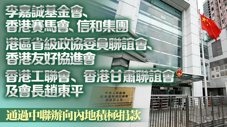 本港社會各界踴躍捐款 支援甘肅青海地震災區抗震救災